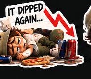 It dipped again